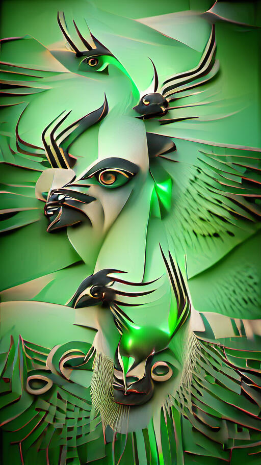 The devil with green eyes