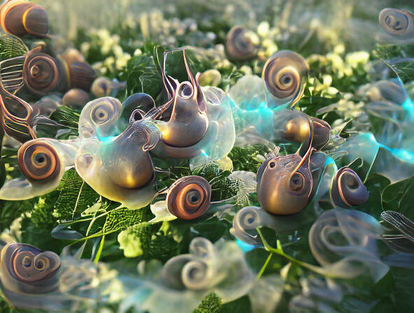 Snails in the ethereal eternity