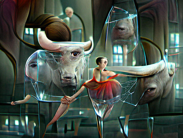 The ballerina and the bull